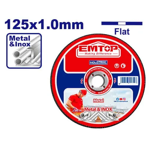 Emtop Řezný kotouč na ocel,nerez 125x1.0