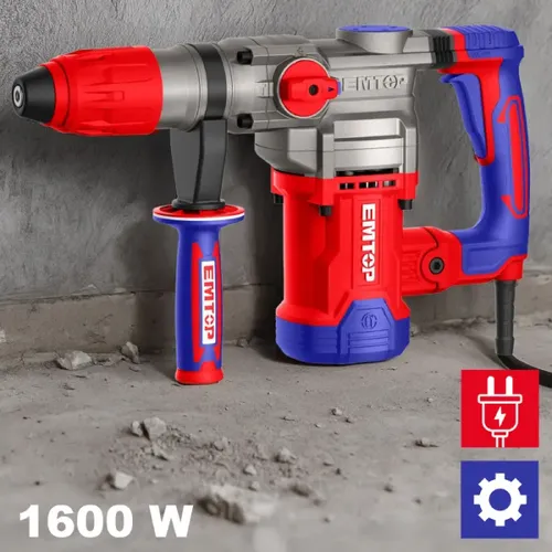 Emtop Pneumatické kombinované kladivo 1600W 10J SDS Max