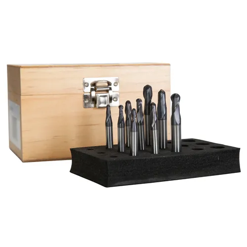Stopkové frézy (rádiusové) – sada 9 ks 3352117 Optimum
