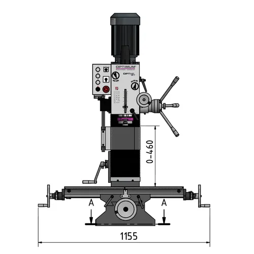 Vrtačko-frézka OPTImill MB 4 D 3338448 Optimum