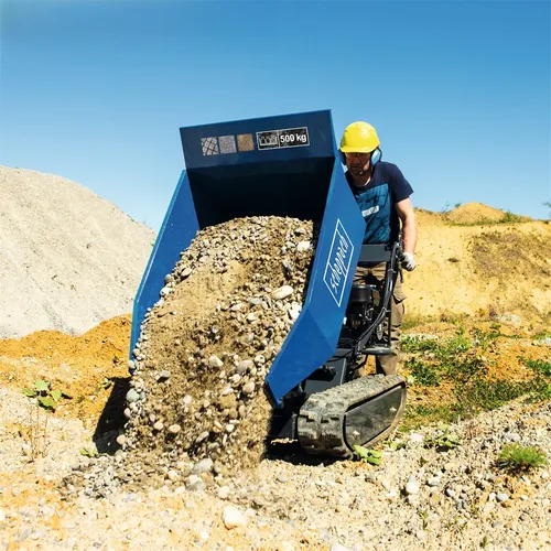 Scheppach DP 5000 pásový přepravník 500 kg s hydraulickým sklápěním korby
