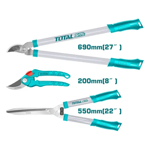 Zrušeno! nahrazeno výrobkem tht1576033 nůžky zahradnické, sada 3ks TOTAL THT1578033