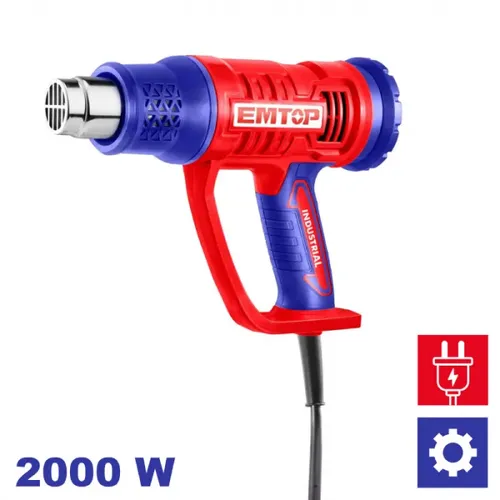 Emtop Horkovzdušná pistole 2000W 50-550°C