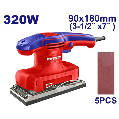 Emtop Vibrační bruska 320W 90x180mm
