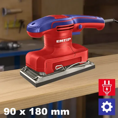 Emtop Vibrační bruska 320W 90x180mm