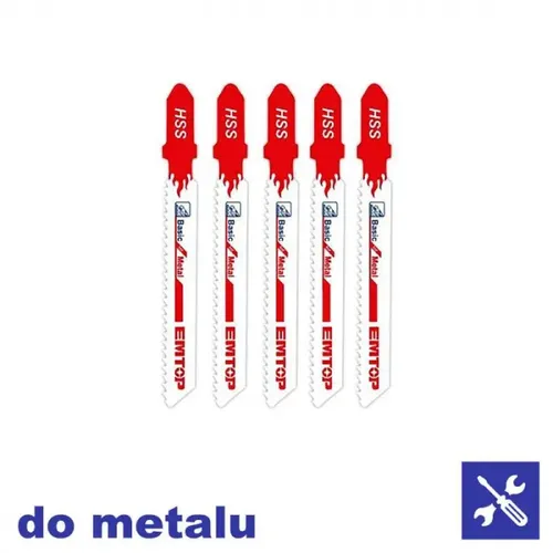 Emtop Sad pilek na kov do přímočaré pily  5ks 50mm