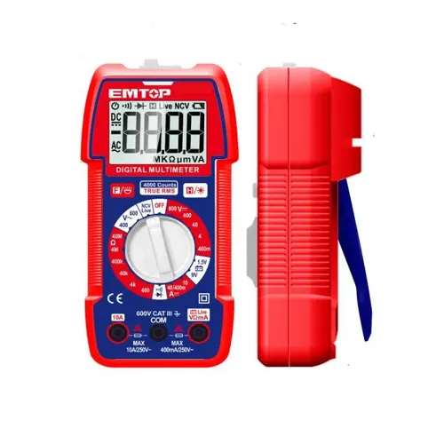 Emtop Digitální multimetr 600V RMS 4000 Manual