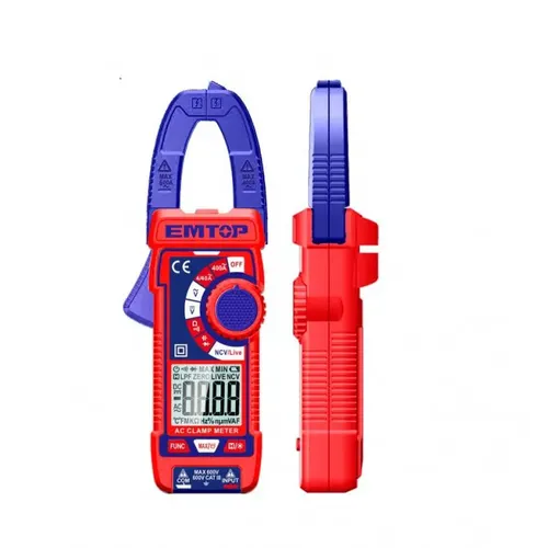 Emtop Digitální klešťový multimetr AC 400A RMS 4000