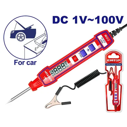 Emtop Tester automobilových obvodů DC 1-100V