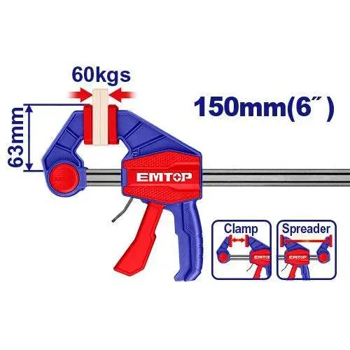 Emtop Svěrka rychloupínací 63x150 mm