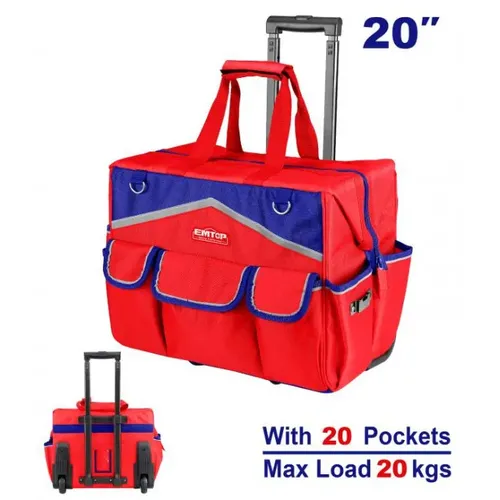 Emtop Taška na nářadí  na kolečkách 20"