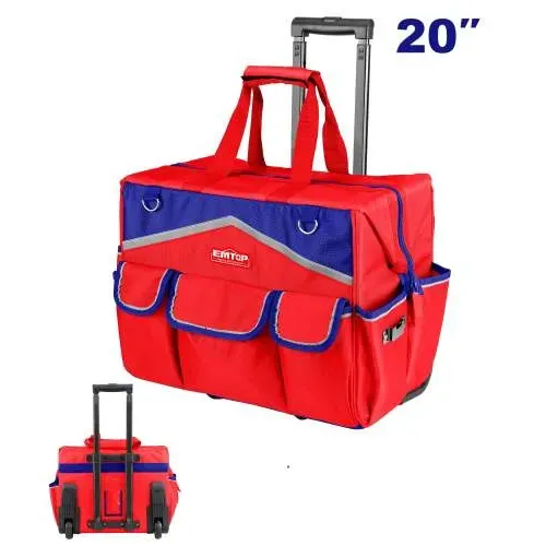 Emtop Taška na nářadí  na kolečkách 20"