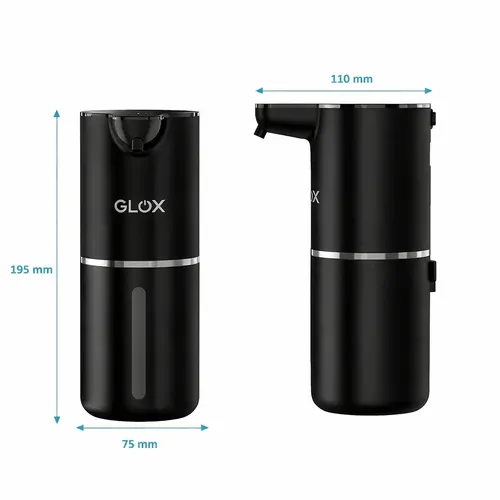 Bezdotykový dávkovač mýdla černý Glox GM1B
