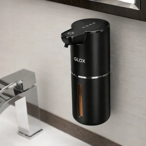 Bezdotykový dávkovač mýdla černý Glox GM1B
