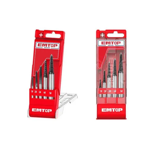 Emtop Sada vytahováků zalomených šroubů 5 ks