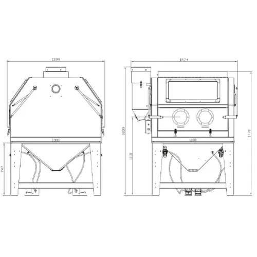 Pískovací box SSK 5 6204006 Unicraft