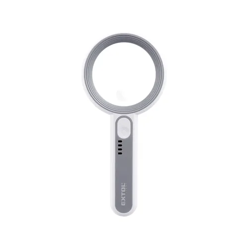 Lupa se světlem, 6×, 12× zvětšení, usb nabíjení EXTOL LIGHT 43163