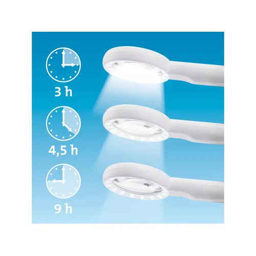 Lupa se světlem, 6×, 12× zvětšení, usb nabíjení EXTOL LIGHT 43163