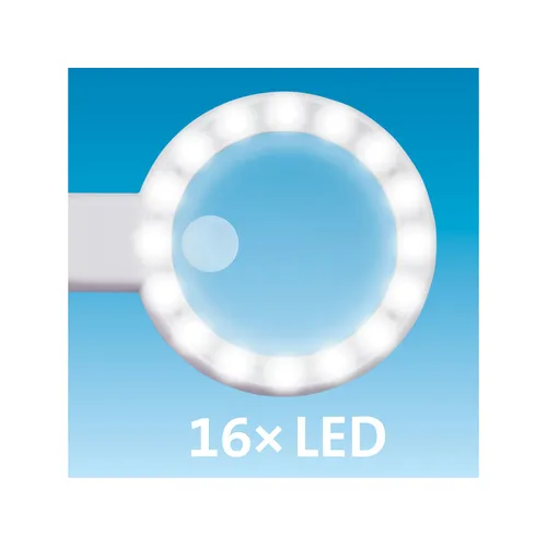 Lupa se světlem, 6×, 12× zvětšení, usb nabíjení EXTOL LIGHT 43163