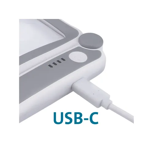 Lupa se světlem skládací, 4× zvětšení, usb nabíjení EXTOL LIGHT 43164