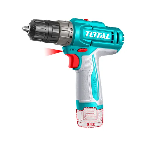 Vrtací šroubovák aku, 12v, li-ion (2x), 1500mah TOTAL TDLI12206E