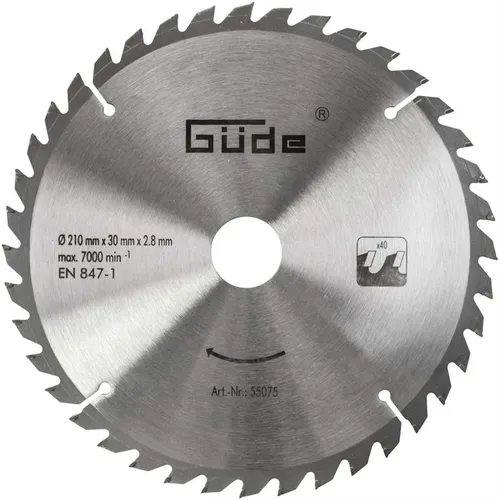 Pilový kotouč HM 210 x 30 mm - 40z Güde 55075