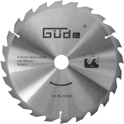 Pilový kotouč HM 254 x 30 mm - 24z Güde 55163