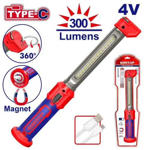 Emtop Aku pracovní LED svítilna 300lm