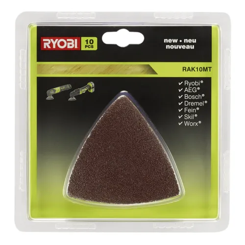 RYOBI RAK 10 MT sada 10 ks delta brusných papírů