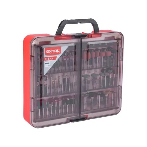 Nástavce na přímou brusku, sada 518ks EXTOL PREMIUM 8803775