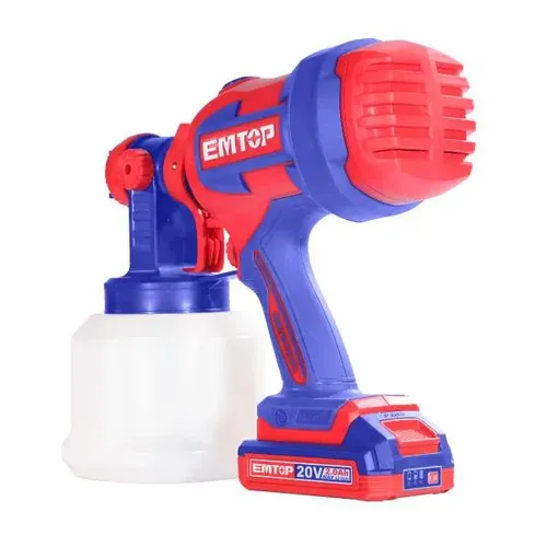 Emtop Aku stříkací pistole 20V 1000ml solo