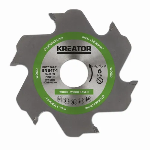 Pilový kotouč pro lamelovací frézky 100mm 6T Kreator KRT020701