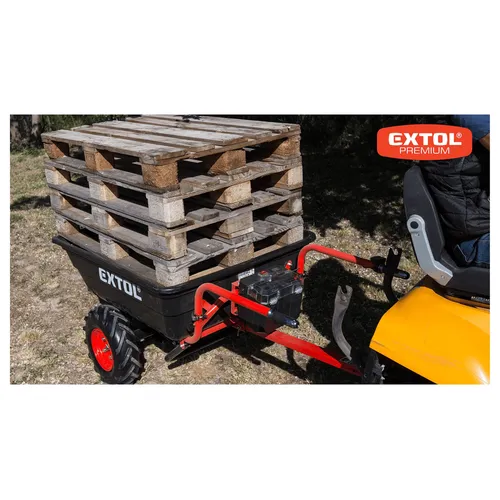 Dvoukolák nákladní s převodovkou aku, 400kg, 225l, 40v li-ion, 6ah EXTOL PREMIUM 8891592