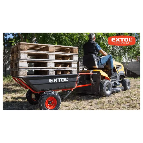 Dvoukolák nákladní s převodovkou aku, 400kg, 225l, 40v li-ion, 6ah EXTOL PREMIUM 8891592