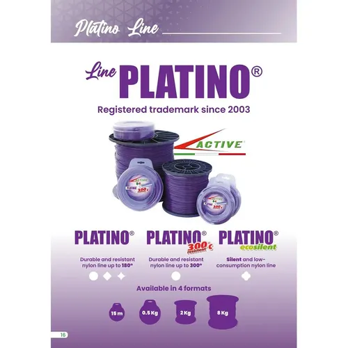 Super Platino, hranatý, 2,4mm,  0,5kg ACTIVE
