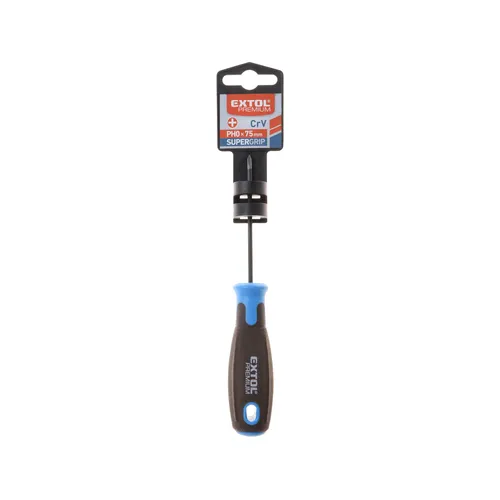 Zrušeno! nahrazeno výrobkem 8819230, šroubovák křížový ph supergrip, ph 0x75mm, crv EXTOL PREMIUM 8819270