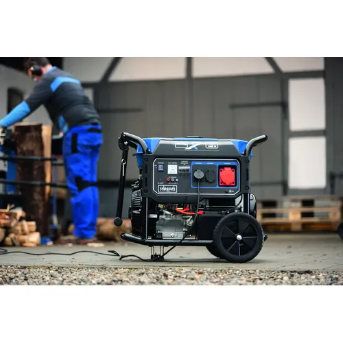 Scheppach SG 7100x rámová elektrocentrála 5500 W s AVR regulací  a elektrostartem
