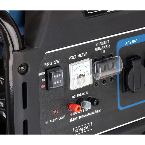 Scheppach SG 7100x rámová elektrocentrála 5500 W s AVR regulací  a elektrostartem