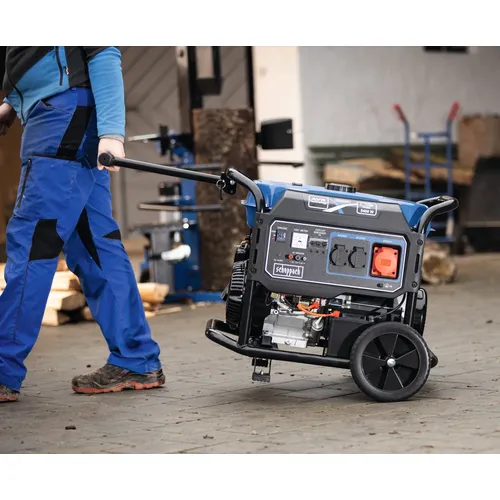 Scheppach SG 7100x rámová elektrocentrála 5500 W s AVR regulací  a elektrostartem