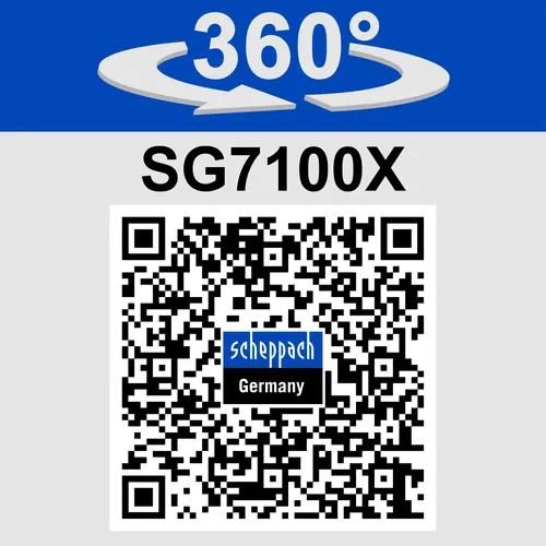 Scheppach SG 7100x rámová elektrocentrála 5500 W s AVR regulací  a elektrostartem
