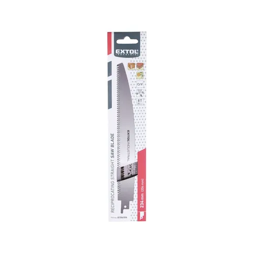 Plátek na dřevo rovný do pily ocasky, 234x26x1,2mm (d/š/tl), crv EXTOL INDUSTRIAL 8706104