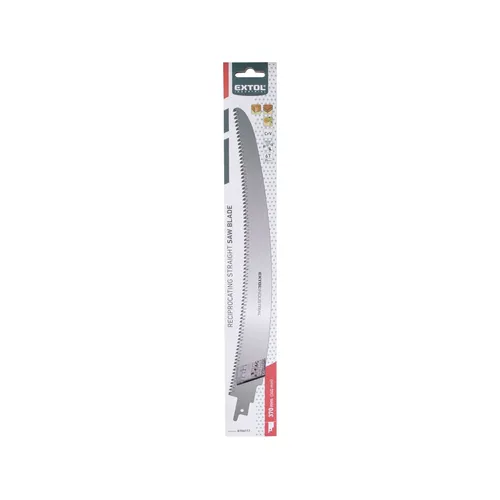 Plátek na dřevo oblý do pily ocasky, 370x30x1,2mm (d/š/tl), crv EXTOL INDUSTRIAL 8706117