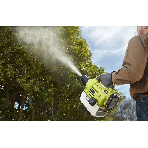 RYOBI RY18FGA-0 aku 18 V mlhovač s 2l nádobou (bez baterie a nabíječky)