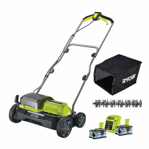 RYOBI RY18SFX35A-240 2x 18 V aku provzdušňovač + 2x 4 Ah akumulátor + nabíječka