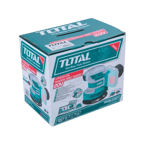 Zrušeno! nahrazeno výrobkem trosli2002 bruska excentrická aku, 125mm, 20v li-ion, 2000mah, bez baterie a nabíječky, industrial TOTAL TROSLI2001