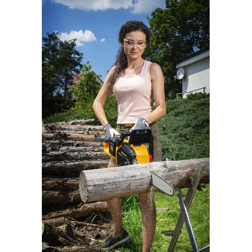 Riwall PRO RACS 4020i SET aku řetězová pila 2 x 20 V + 2x 4 Ah baterie + duální rychlonabíječka 4,5 A