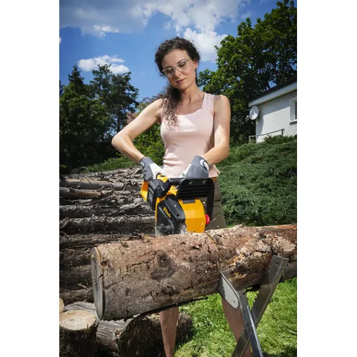 Riwall PRO RACS 4020i SET aku řetězová pila 2 x 20 V + 2x 4 Ah baterie + duální rychlonabíječka 4,5 A