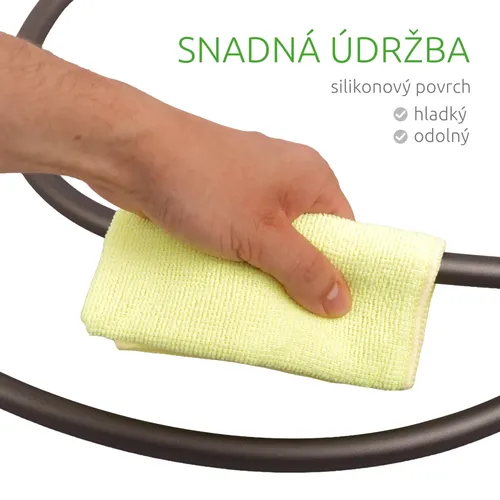 Sprchová hadice silikonová 180 cm černá Glox HS18B