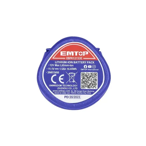 Emtop Akumulátor 12V Li-ion 1.5Ah