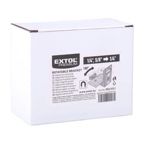 Držák magnetický, otočný, šroub 1/4"- vnitř. závit 1/4"- 5/8" EXTOL PREMIUM 8823921